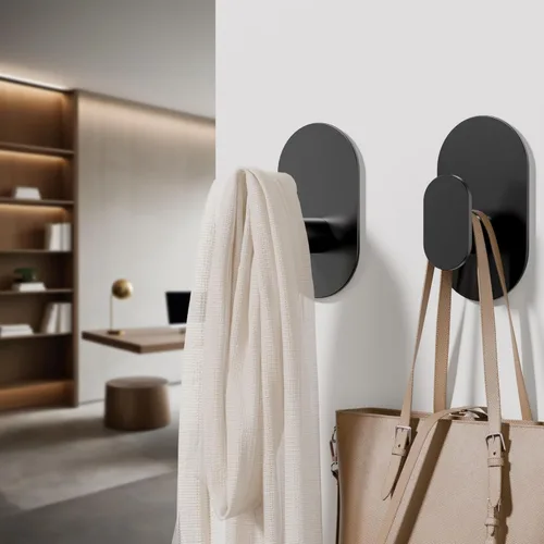 Miniatura 5 de Aikzik Ganchos Adhesivos, Ganchos de Pared Extra Fuertes de Servicio Pesado de 26 Libras para Colgar Abrigo, Bata, Toalla, Correas y Collares