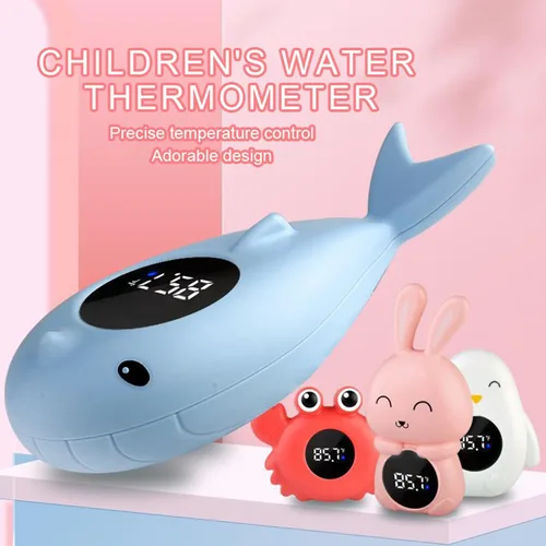 Miniatura 3 de Termómetro de temperatura de agua para bebés, termómetro digital con pantalla fácil de leer, adecuado para adultos, bebés, niños y niños pequeños