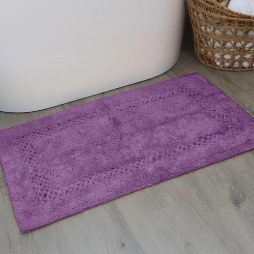 Miniatura 37 de Home Weavers Classy - Juego de alfombras de baño 100 % algodón, decoración de baño, lavable, extrasuave y absorbente, tapete de cocina, juego de Aqua