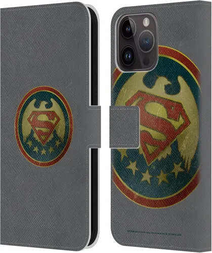 Miniatura 116 de Head Case Designs Funda de piel con licencia oficial de Superman DC Comics con logotipos negros y rojos compatible con Apple iPhone 11
