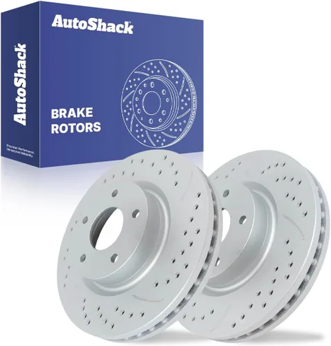 Miniatura 12 de AutoShack 11.65" (296 mm) Rotores de Freno Ventilados Delanteros Recubiertos de Repuesto para 2007-2013 Nissan Altima Juego de 2 Piezas ArmorStop
