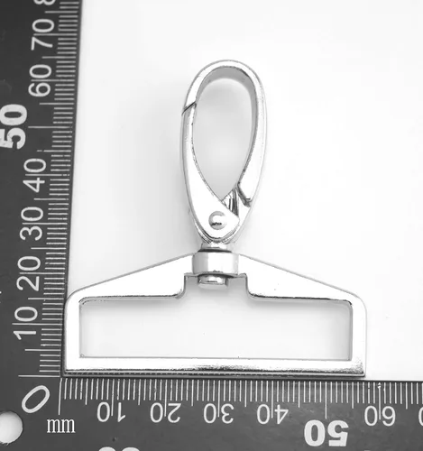 Miniatura 2 de Wuuycoky Silvery Swivel D-Ring Eyelet Large Olive Buckle Lobster Claw Clasps Swivel Trigger Snap Hooks