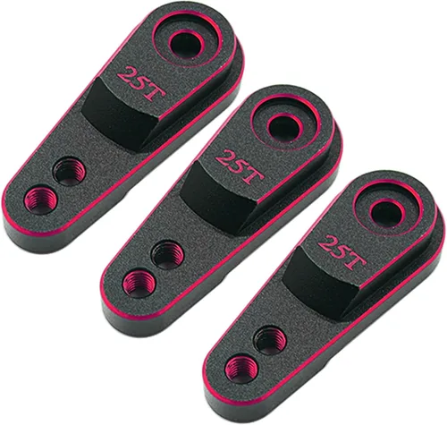 Miniatura 8 de Servo bocina de aluminio 25T actualizaciones de brazo de dirección para servomotores estándar compatibles con Traxxas TRX4 Axial SCX10 Tamiya 1/10