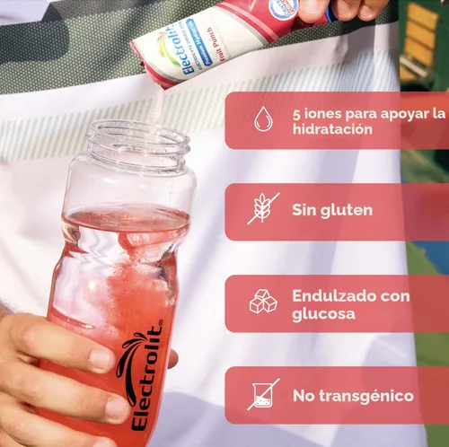 Miniatura 4 de Electrolit Paquetes de polvo de electrolitos, 8 paquetes de sabor a ponche de frutas, paquetes de hidratación en polvo para deshidratación