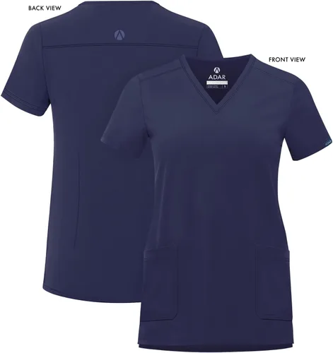 Miniatura 5 de Adar Addition - Ropa quirúrgica para mujer, moderna camiseta médica con cuello en V