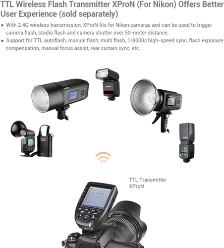 Miniatura 5 de GODOX V350N TTL Flash para Nikon 1/8000s GN36 HSS 0.1s-1.7s Tiempo de reciclaje con batería 2000mAH 500 veces flash de potencia completa para Nikon
