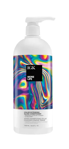 Miniatura 8 de IGK MORE LIFE Color Extending Conditioner Extends Color While Boosting Gloss and Softness Helps Protect Color-Treated Hair from Fade