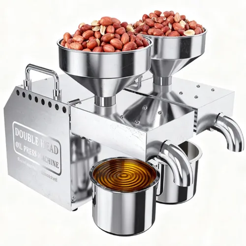 Máquina de prensa de aceite eléctrica mejorada 2026, extractor de aceite automático, motor dual de 1200 W, rendimiento del 99% y continuo de 24