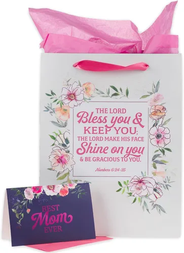 Miniatura 47 de Christian Art Gifts Bolsa de regalo de paisaje con tarjeta y juego de papel de seda, Hope and A Future, versículo bíblico inspirador de Jeremías