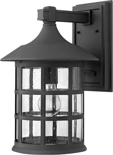 Miniatura 13 de Hinkley Freeport - Linterna pequeña de 1800 oz para montaje en pared, diseño de Nueva Inglaterra, aluminio fundido, vidrio semillero transparente