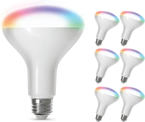 Miniatura 15 de Feit Electric BR30/927CA/AG Bombilla LED inteligente WiFi regulable equivalente a 65 W, no requiere concentrador, Alexa Google Assistant BR30, 5" A