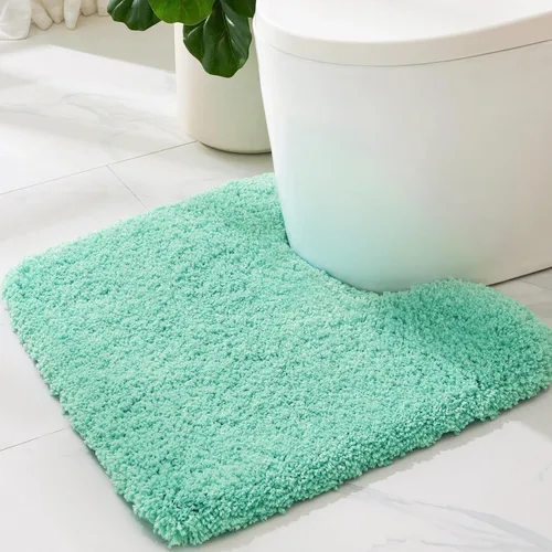 Miniatura 48 de ILANGO Alfombras de Baño Beige 32" × 20" Antideslizantes y Súper Absorbentes Extra Gruesas Suaves, Alfombra de Baño Lavable para Piso, Alfombra