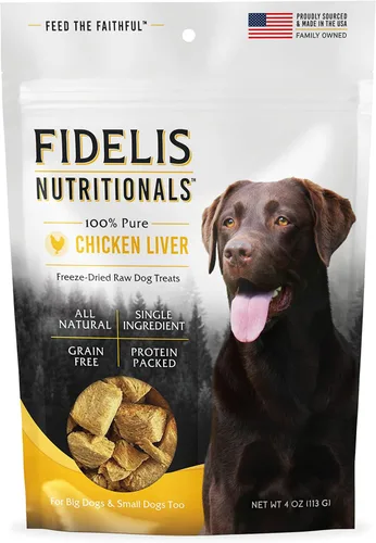 Miniatura 9 de FIDELIS Golosinas crudas liofilizadas para perros pequeños, medianos y grandes, con alto contenido de proteínas, sin gluten, aperitivos saludables