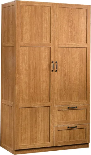 Miniatura 13 de Gabinete de almacenamiento Sauder Select multiusos para dormitorio, clóset, despensa, con cajones de almacenamiento y barra colgante, en acabado