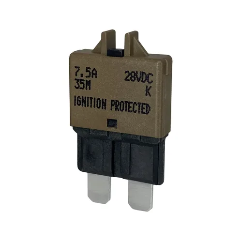 Miniatura 2 de Fusible de disyuntor ATC/ATO de reinicio manual de 7.5 amperios para automóvil, barco, automóvil, camión, RV, audio, protección de batería Perfil