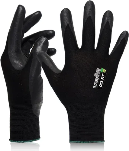 Miniatura 8 de DEX FIT Premium Black Work Gloves FN331, 3D Comfort Fit, Power Grip, Touchscreen, Nitrile Coated