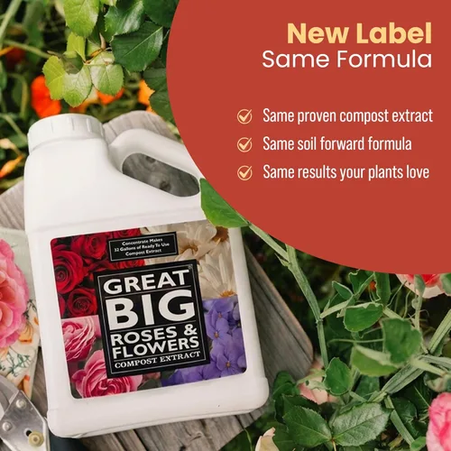 Miniatura 7 de Great Big Roses - Potenciador de fertilizante de suelo y rosas para cultivar las mejores rosas y flores; extracto de compost de alimento para rosas