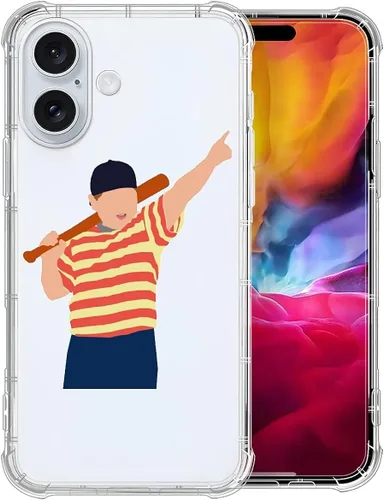Miniatura 96 de CARLOCA Compatible con funda para iPhone SE 2020, funda para iPhone 8 para niñas, diseño transparente con patrón de lucha de béisbol de niños