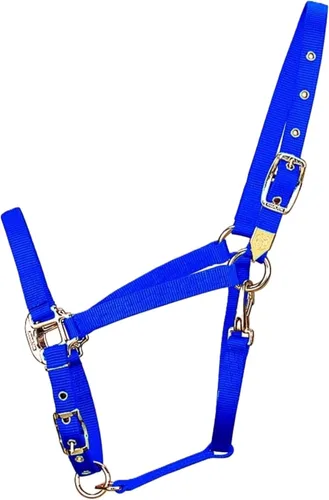 Miniatura 3 de Hamilton Caballo árabe de nailon de 3/4 pulgadas con barbilla ajustable y broche de garganta, promedio, 800 a 1100 libras, negro
