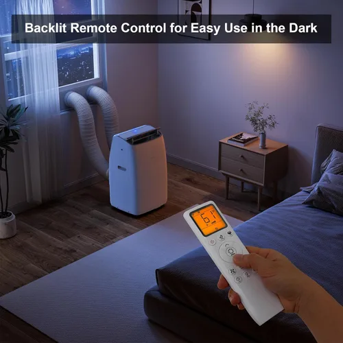 Miniatura 8 de Gasbye Aire acondicionado portátil de doble manguera, compresor inversor de CC completo [actualizado en 2026], ahorro de energía 13.6 CEER, bajo