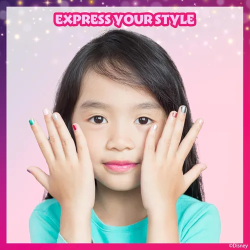 Miniatura 8 de Townley Girl Disney Princess Belle - Juego de 18 esmaltes de uñas a base de agua, secado rápido y despegable, juego de pintura de uñas para niñas