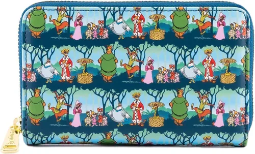 Miniatura 2 de Loungefly Disney Robin Hood Sherwood - Cartera de piel sintética con estampado completo, Multi, Cartera