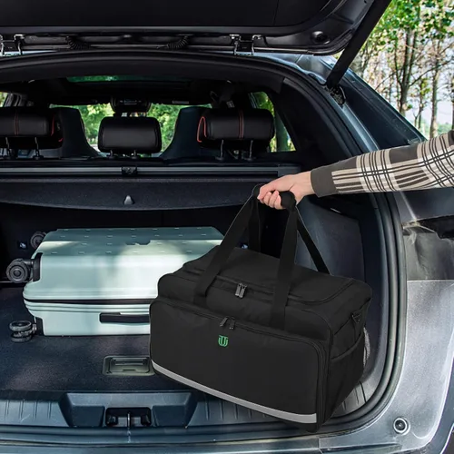Miniatura 7 de Bolsa Grande para Detallado de Automóviles, Organizador de Limpieza con Tapa y Asa para Suministros de Detallado Automotriz, Organizador de Maletero