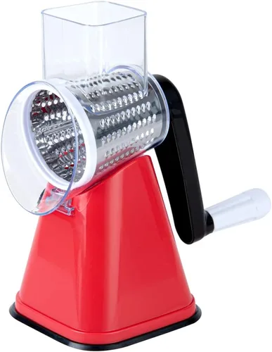 Miniatura 8 de Restaurantware Met Lux - Rallador de queso de 11 x 7 x 6 pulgadas con asa, 1 rallador de queso giratorio de alta resistencia, trituradora