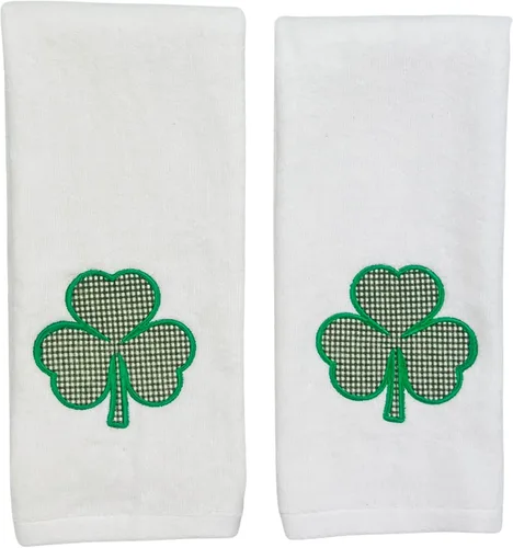 Miniatura 12 de Serafina Home Toallas de mano de baño irlandesas del día de San Patricio: suave y absorbente para invitados de cocina con bordado de trébol verde
