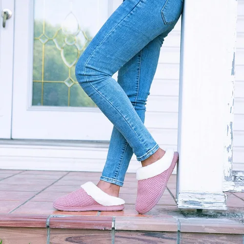 Miniatura 5 de EverFoams Pantuflas acogedoras de felpilla de espuma viscoelástica para dormitorio