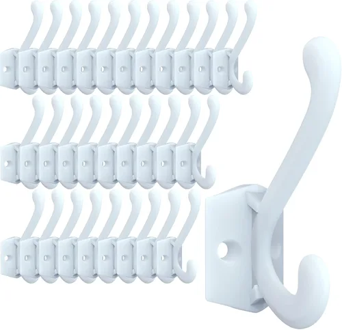 Miniatura 13 de CBWLWJ Paquete de 16 ganchos de pared resistentes para colgar en la pared, para sala de estar, baño, cocina, para abrigo, bolsa, bufanda, toalla