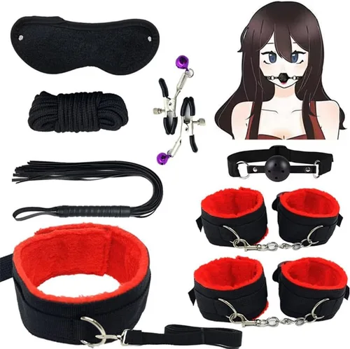 Kit de sujeción para cama sexual, para adultos, para parejas, cama King, amarres sexuales debajo del colchón para adultos, esposas ajustables, lazos