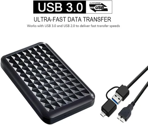 Miniatura 2 de Disco duro externo portátil ultra delgado de 250 GB, 2.5 pulgadas, USB 3.0, almacenamiento HDD para PC, Mac, portátil, PS4, PS5, Xbox one
