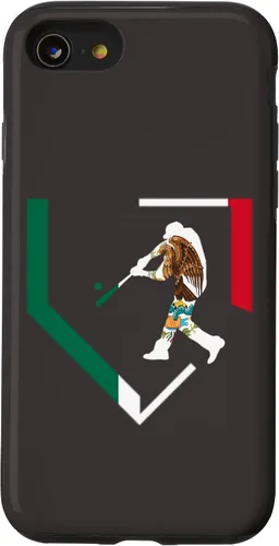 Miniatura 9 de Funda para iPhone 12 Pro Max Mexico High School Baseball Player Mexican Flag Home Plate Case
