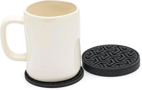 Miniatura 3 de Posavasos para protección de mesa, juego de 4 posavasos antideslizantes de goma de silicona para mesa auxiliar, escritorio y más, hechos en Estados