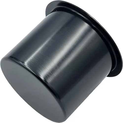 Miniatura 3 de SEETOOOGAMES Inserto de taza para mesa de póquer de aluminio jumbo con caída (paquete de 2) (negro)