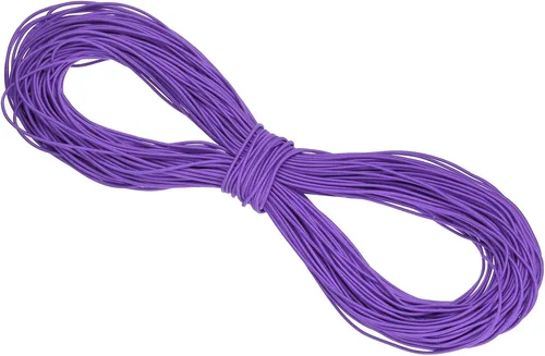 Miniatura 65 de PATIKIL Cuerda elástica elástica de 109 yardas (328.1 ft), cuerda elástica pesada de 0.059 in, albaricoque para manualidades, correas de gancho