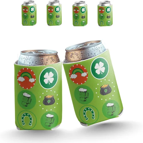Miniatura 20 de VictoryStore Enfriadores de latas y bebidas, enfriadores de latas del día de San Patricio, enfriadores de latas irlandeses, frases irlandesas, juego