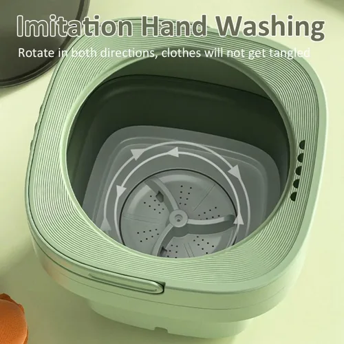 Miniatura 3 de Mini lavadora portátil de viaje pequeña capacidad de lavado 15L/3.96 galones ciclo de lavado y drenaje Combo lavadora de ropa plegable (13L/3.43GAL)