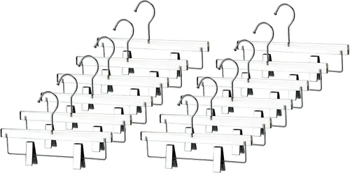 Miniatura 8 de YBM Home Quality Acrylic Clear Skirt Hangers Made of Clear Acrylic for a Luxurious Look and Feel for Wardrobe Closet, Skirt Hangers Organizes Oro