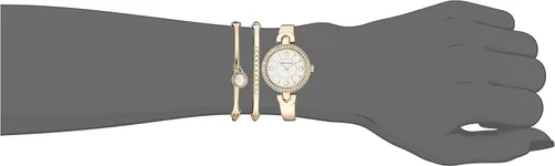 Miniatura 4 de Anne Klein Womens Premium Crystal Accented Watch and Bangle Set AK3288