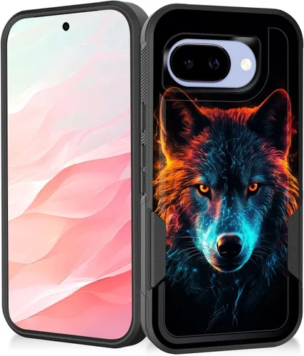 Miniatura 59 de Funda para Pixel 7a, resistente de doble capa híbrida de policarbonato duro de goma suave a prueba de golpes para Google Pixel 7A 6.1 pulgadas