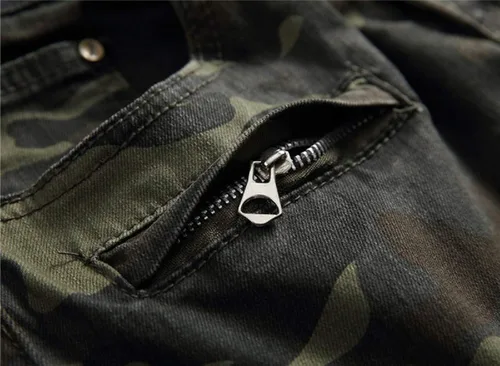 Miniatura 5 de Liuhond Skinny Slim Fashion - Jeans elásticos de motociclista de Hip Hop con agujeros rectos rasgados