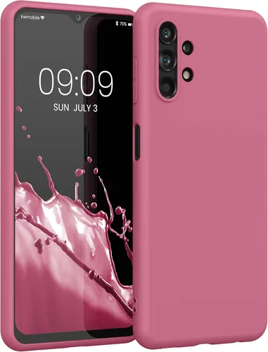 Miniatura 190 de kwmobile Funda compatible con Samsung Galaxy A23 4G / 5G - Funda de silicona TPU metálica suave y delgada - Rojo oscuro metálico