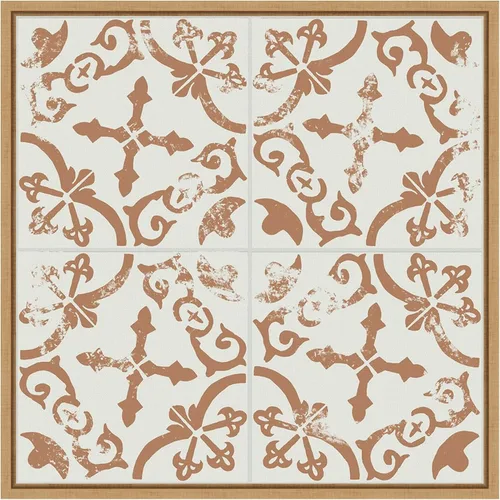 Miniatura 8 de Amanti Art Lienzo enmarcado para pared, azulejos de cerámica II de 16 x 16 pulgadas, por Melissa Wang, lienzo enmarcado para pared, obras de arte