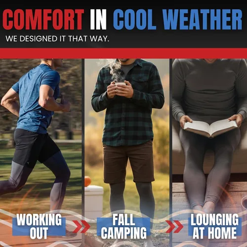 Miniatura 7 de Pantalones de Compresión Real Men Modal ABCD Pouch - 1 Paquete, Leggings Modales para Hombres, Pantalones de Yoga, Mallas, Capa Base para Clima Frío