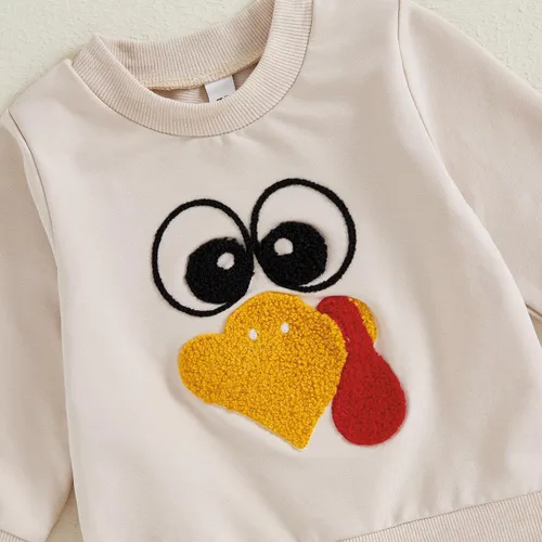 Miniatura 238 de Adobabirl Conjunto de sudadera y pantalones de Halloween para bebé, sudadera y pantalones con parche de calabaza para Halloween, otoño, ropa de bebé