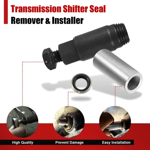 Miniatura 6 de Sustituye al instalador removedor de sellos de palanca de cambios de transmisión GM compatible con GM Turbo 300 350 400 425 475 700-R4 4L60 incluye