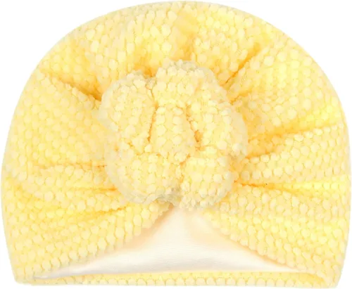 Miniatura 24 de Gorro de punto para bebé con lazos lindos turbante para envolver el sombrero (MZ6)