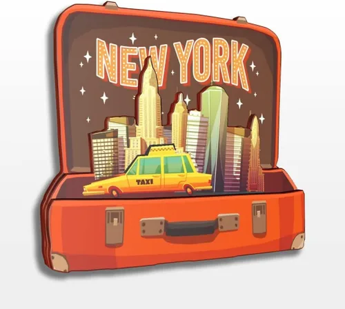 Miniatura 15 de Buffalo - Imán de nevera de madera en 3D de madera de Nueva York, Estados Unidos, Estados Unidos, hecho a mano, recuerdos de la ciudad, imán